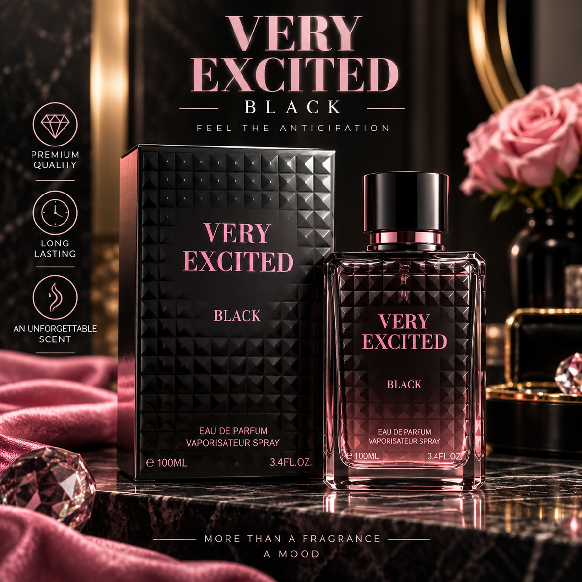 VERY EXCITED BLACK — 100 mL EDP