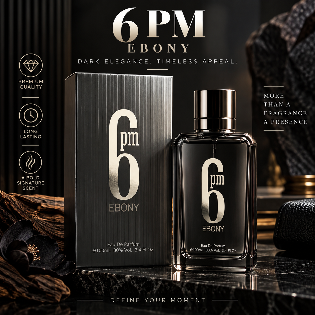 6PM EBONY — 100 mL EDP