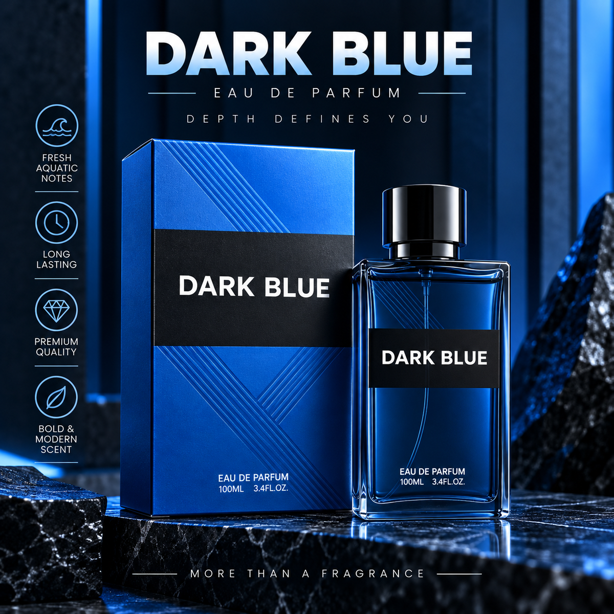 DARK BLUE — 100 mL EDP